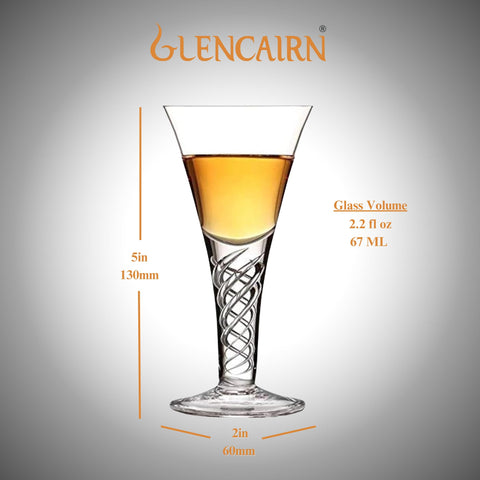 GLENCAIRN crystal lead-free glass ideal for a precise 2.2 oz wee dram