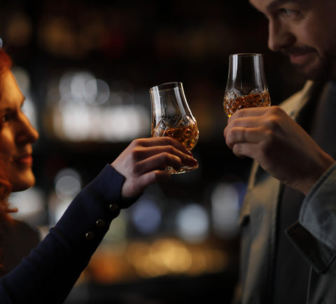 GLENCAIRN Cut Glass pairs with tasting sessions, elevating rituals.