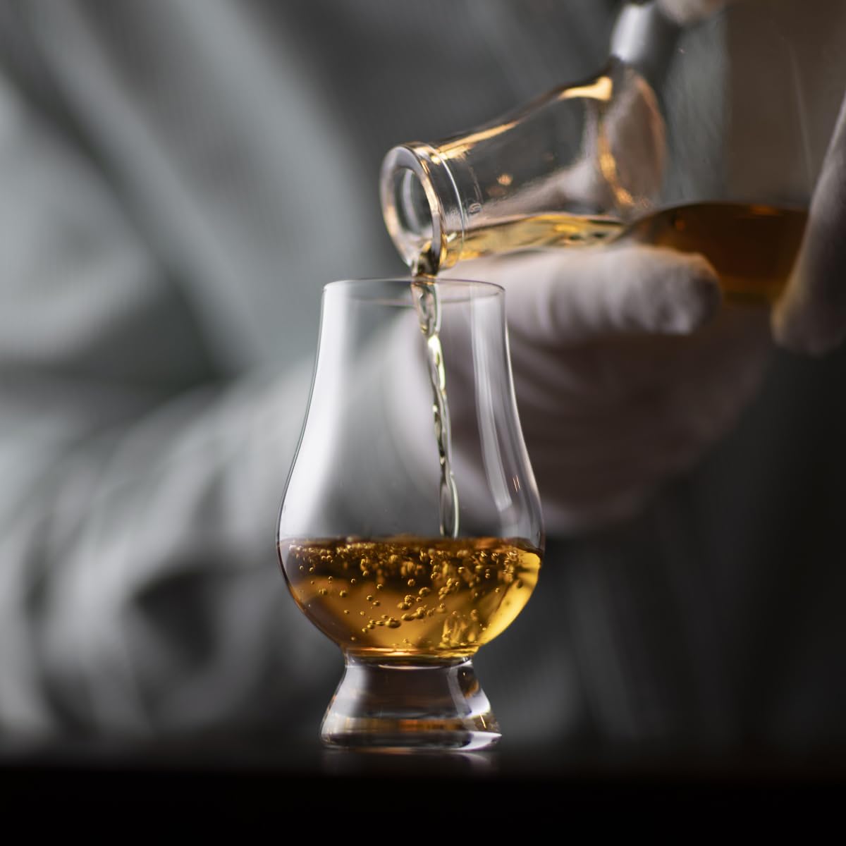 Glencairn glass widely used by distilleries and events worldwide.