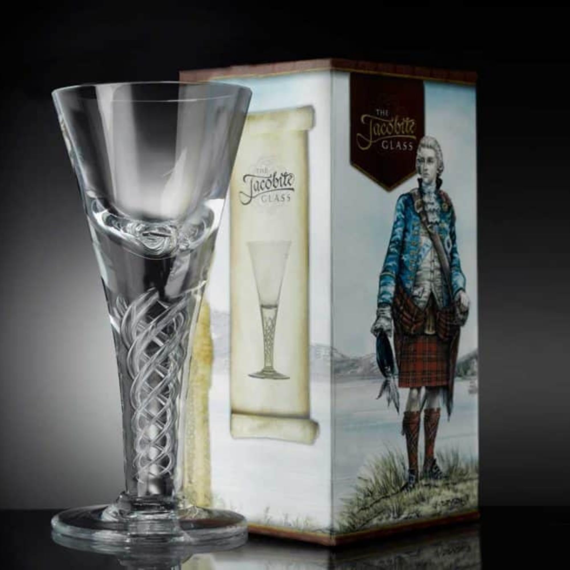 GLENCAIRN Jacobite carton with Jim Drysdale illustration makes a thoughtful gift