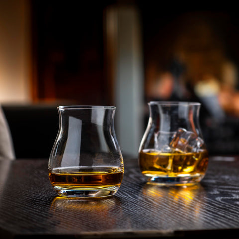 Glencairn mixer glass gift carton side view for versatile spirits service