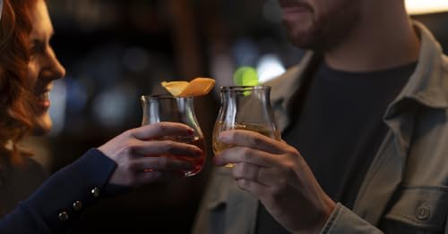 Glencairn mixer glass for multiple spirits shows flexible usage