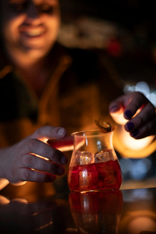 Glencairn mixer glass with gin demonstrates versatile pairing options
