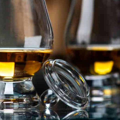 Glencairn tasting cap dishwasher-safe feature shown