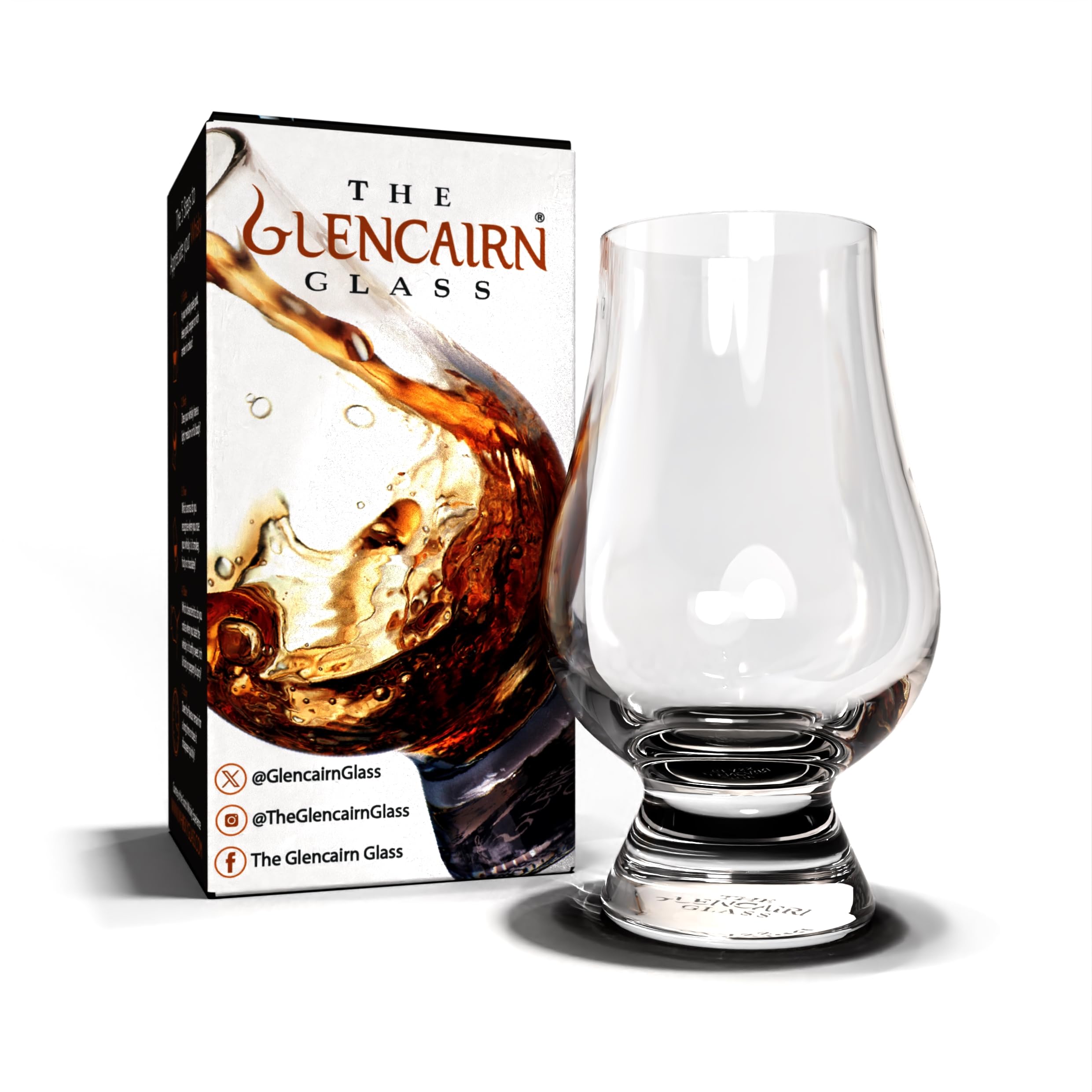 GLENCAIRN whisky glass set of six—clear crystal for refined tasting sessions.
