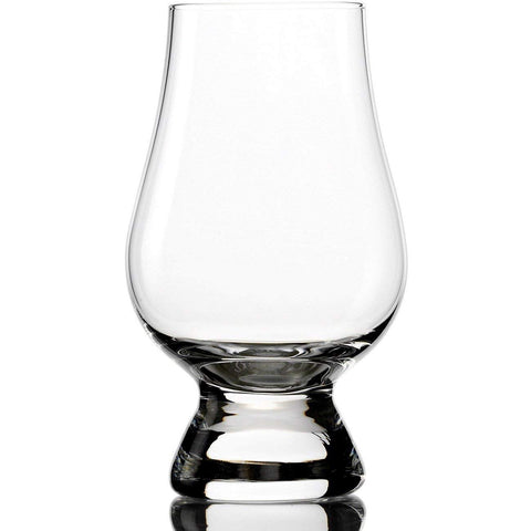 Glencairn whisky glass wide bowl enhances colour evaluation and bouquet.