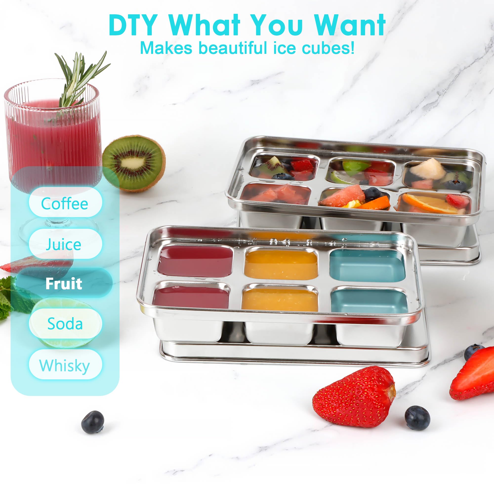 Easy-release design helps cubes pop out smoothly for quick chilling.