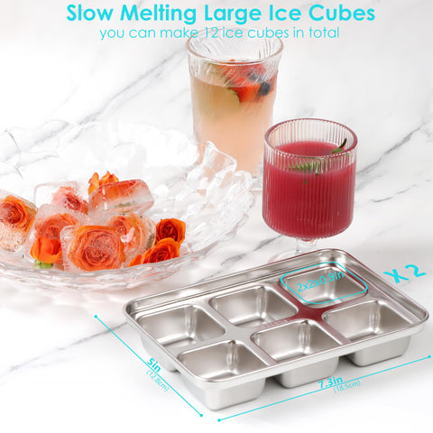Glendaveny large ice cubes tray ideal for whiskey and iced drinks.