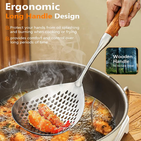 Glendaveny skimmer featuring ergonomic long handle for comfortable control