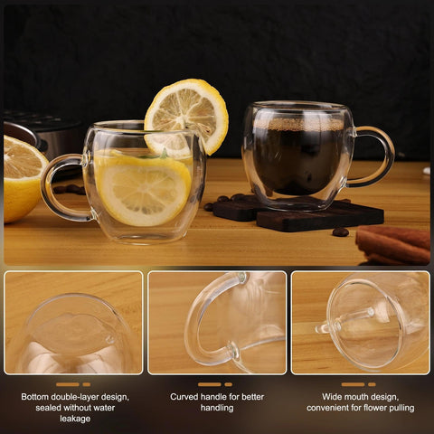 Glenkach borosilicate glass withstands temperature changes while keeping drinks warm or cold
