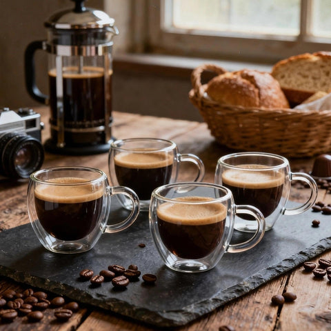 Glenkach dishwasher safe espresso cups suitable for daily use in home or cafe