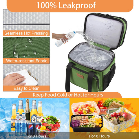 GLENKEY comfortable shoulder strap and handles for easy transport