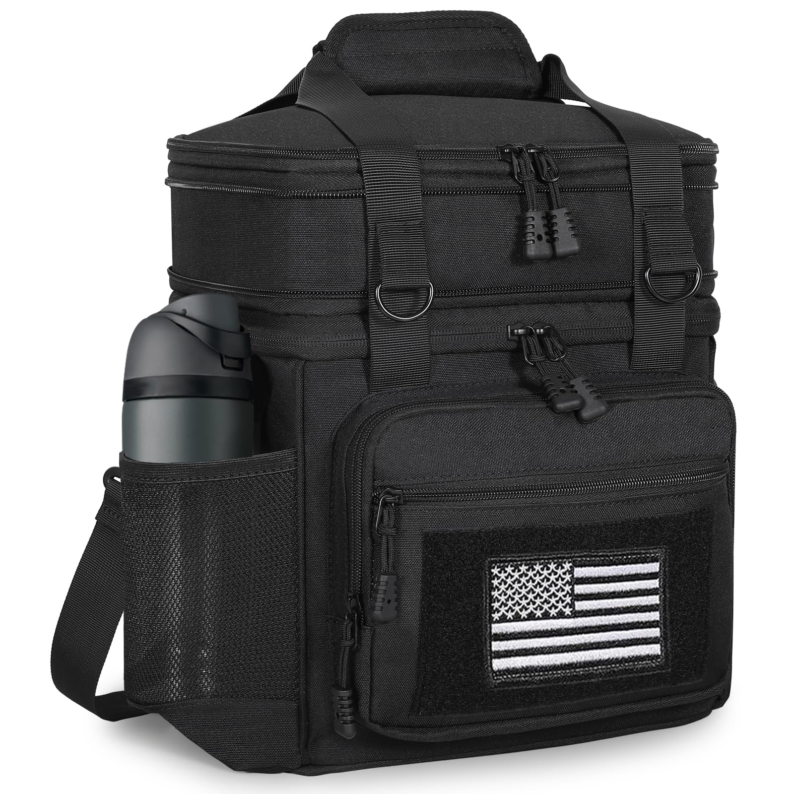 GLENKEY lunch box with expandable top compartment for extra capacity on the go