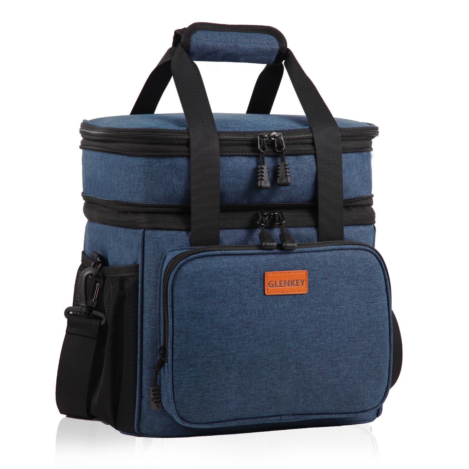 GLENKEY expandable 16L lunch box front view shows ample meal storage on the go.