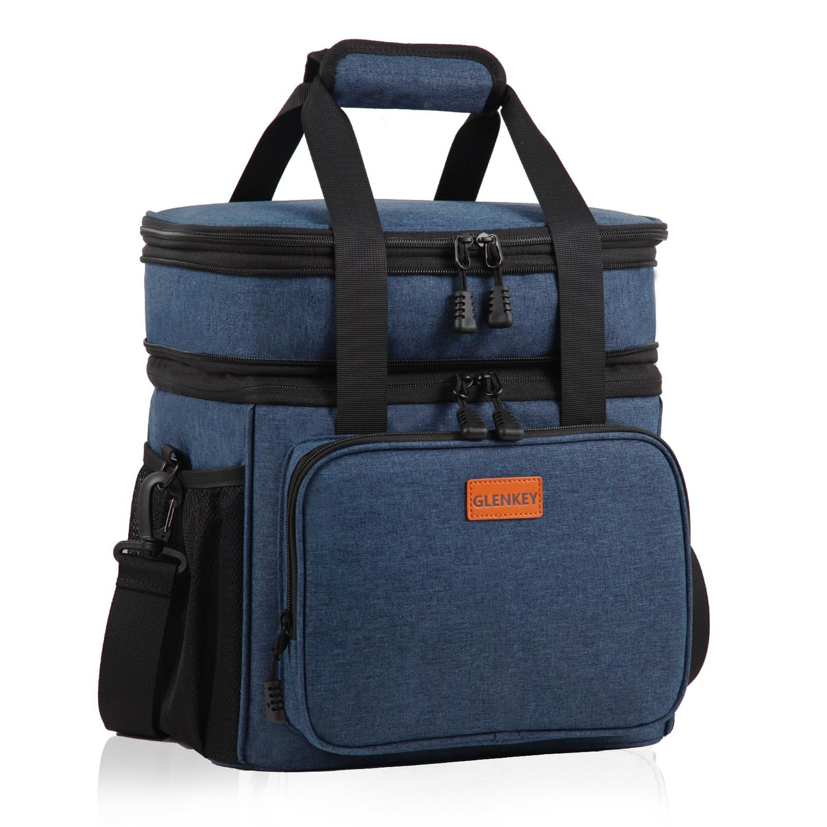 GLENKEY expandable 16L lunch box front view shows ample meal storage on the go.