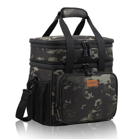 GLENKEY expandable lunch box with 16L capacity for work meals on the go.