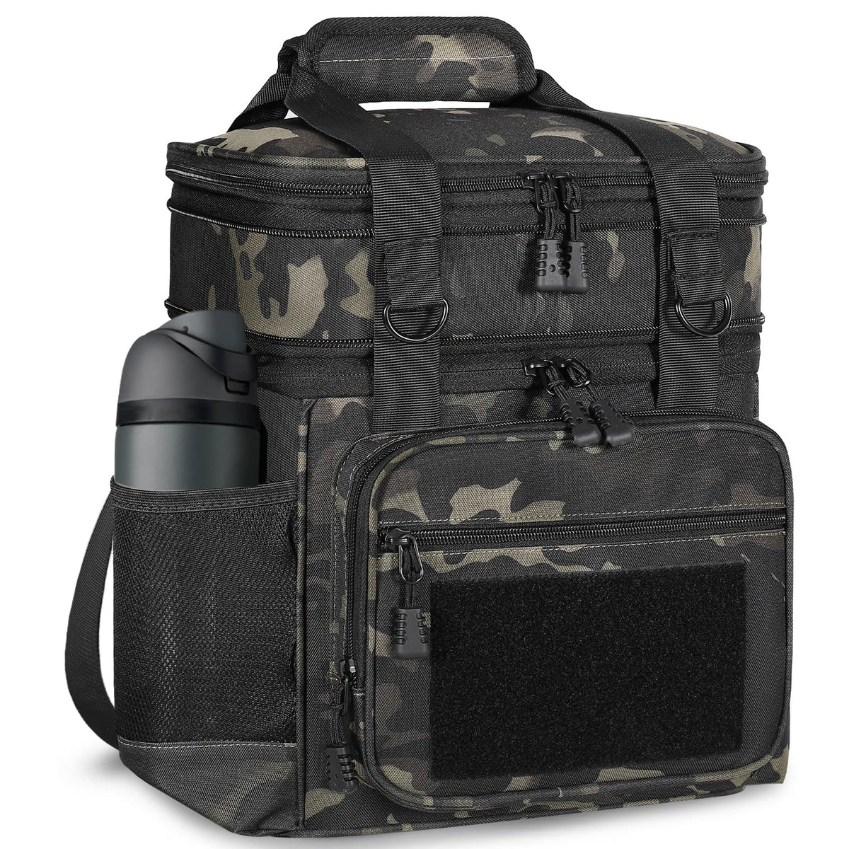 GLENKEY lunch box with expandable top compartment for extra capacity during workdays.