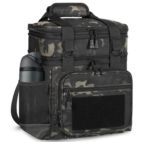 GLENKEY lunch box with expandable top compartment for extra capacity during workdays.