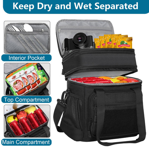 GLENKEY 6mm insulated liner keeps foods at the right temperature for hours.