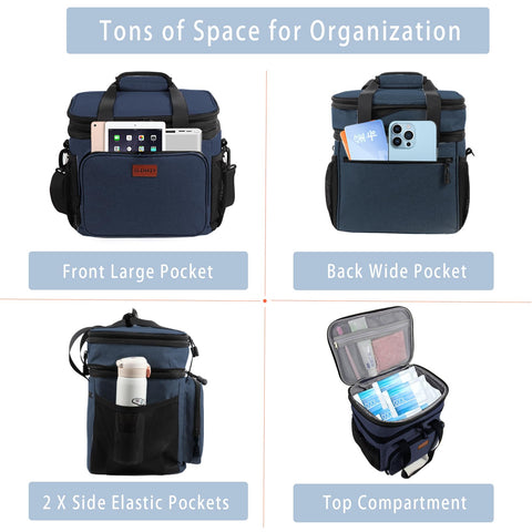 GLENKEY water-resistant leakproof lunch box protects contents from rain and spills.