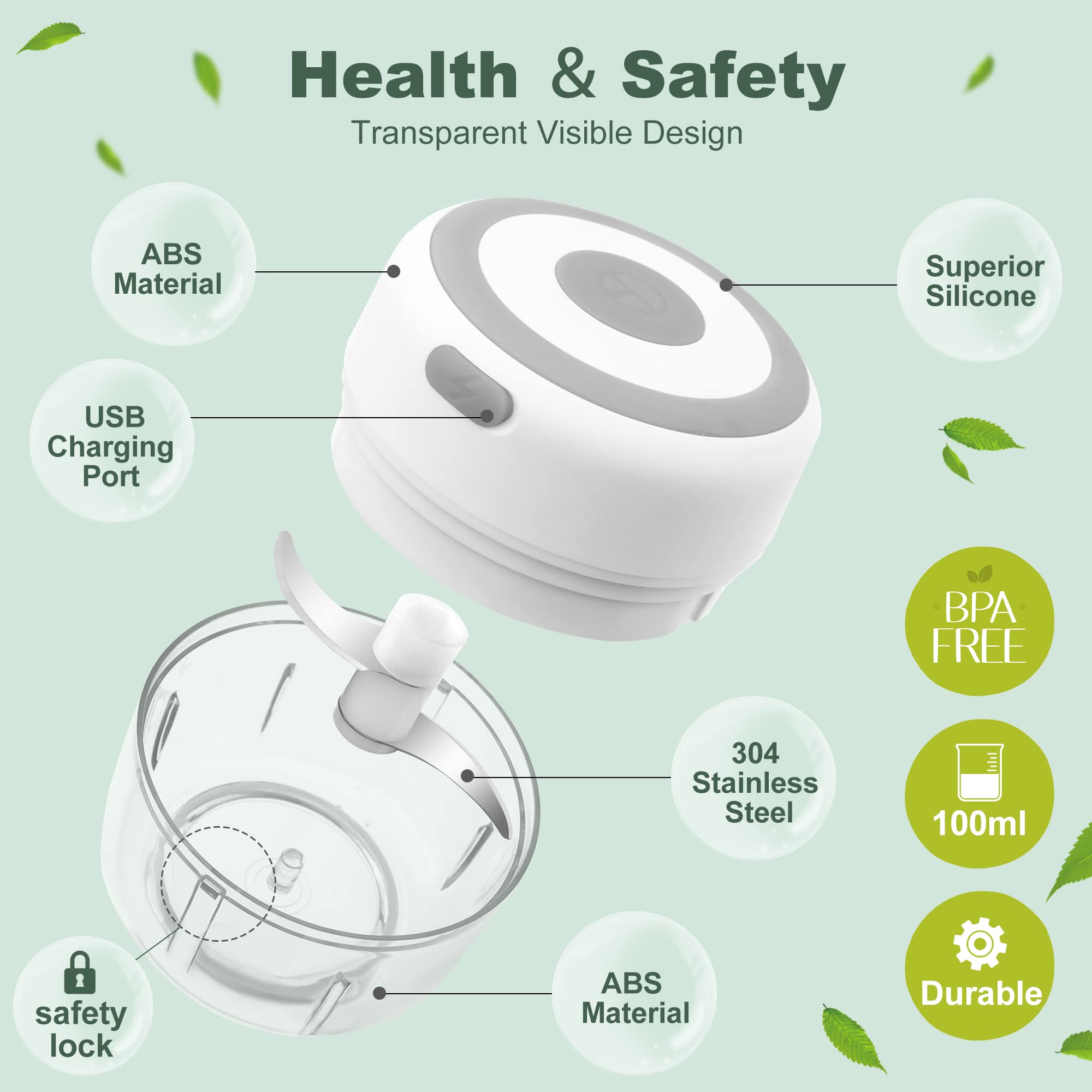 Glicrili USB rechargeable herb grinder for cordless operation during travel.