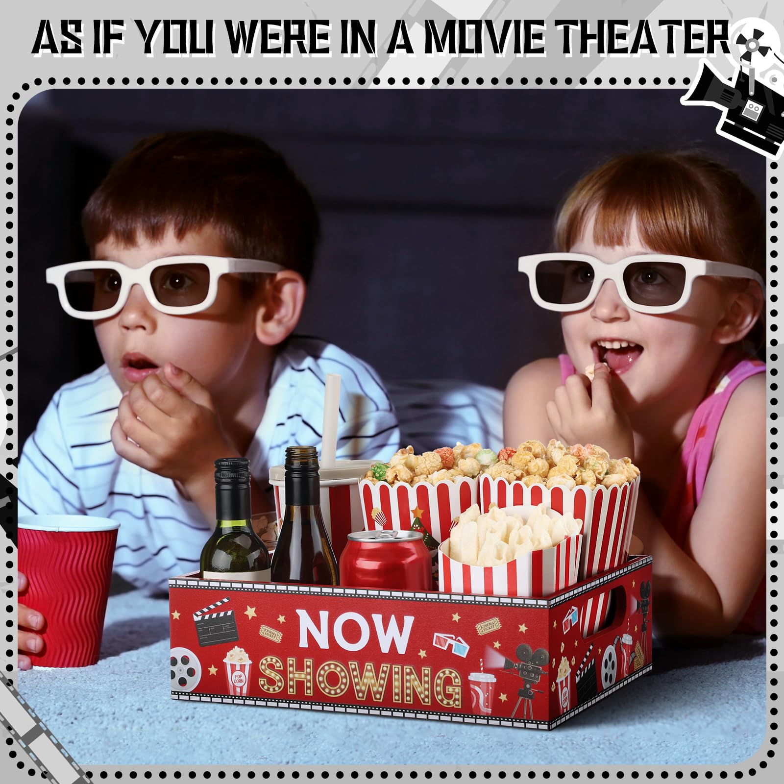 GlikCeil durable wooden build adds festive charm to movie nights.