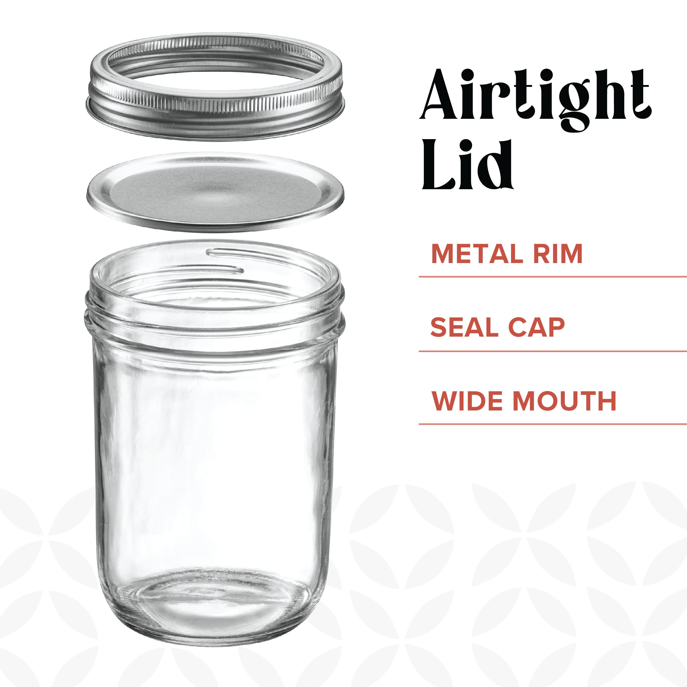 GLING metal airtight lids seal securely to prevent leaks.