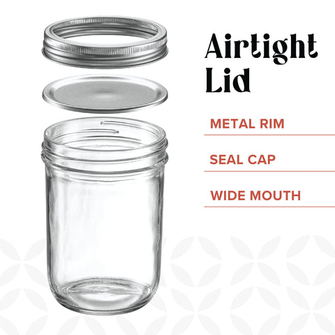 GLING metal airtight lids seal securely to prevent leaks.
