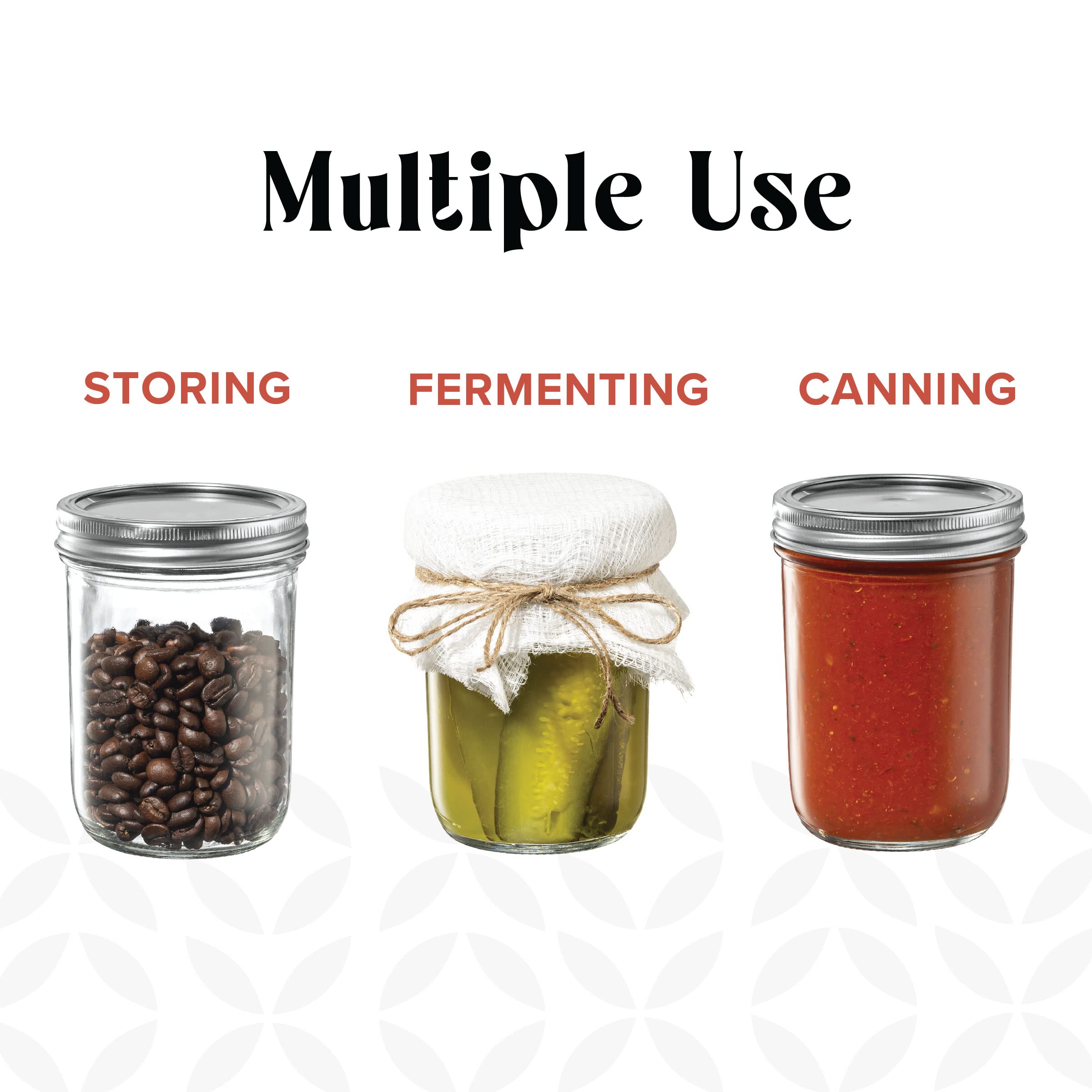 GLING jars are microwave, freezer, and dishwasher safe for versatile use.