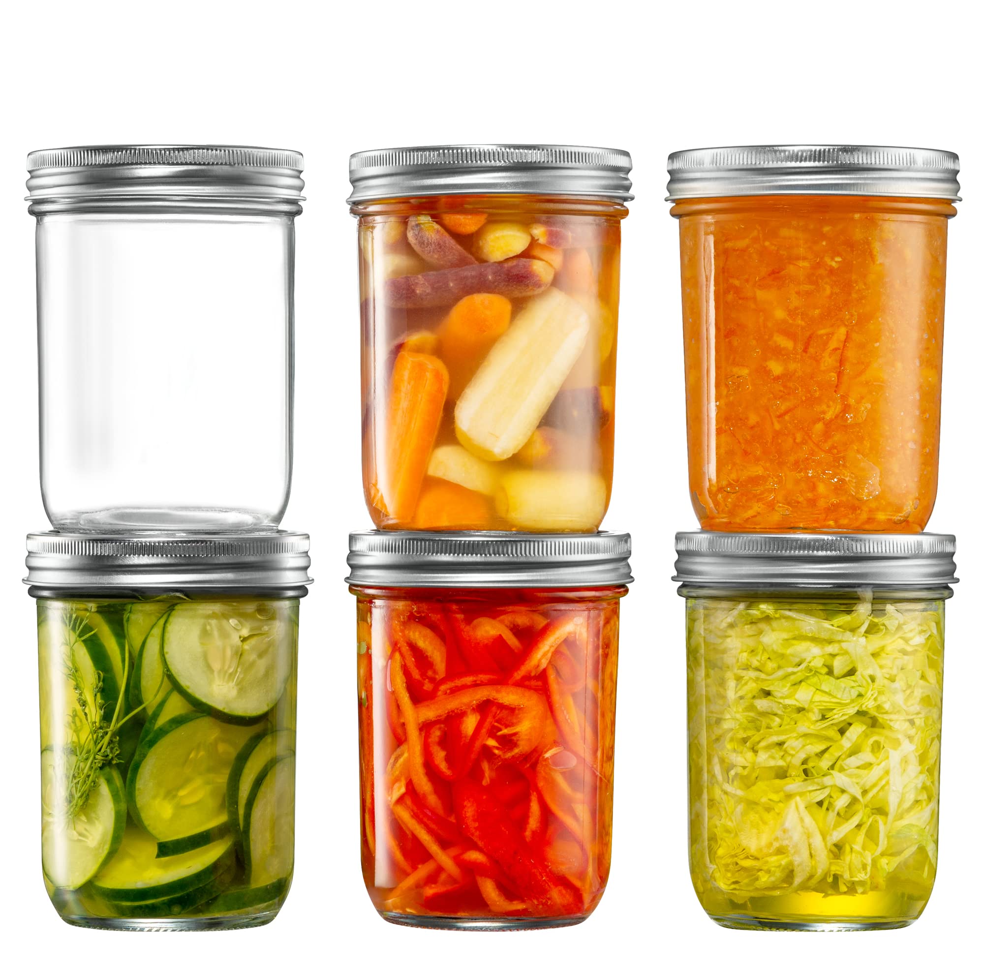 GLING wide-mouth 16oz jar for easy scooping and pouring.
