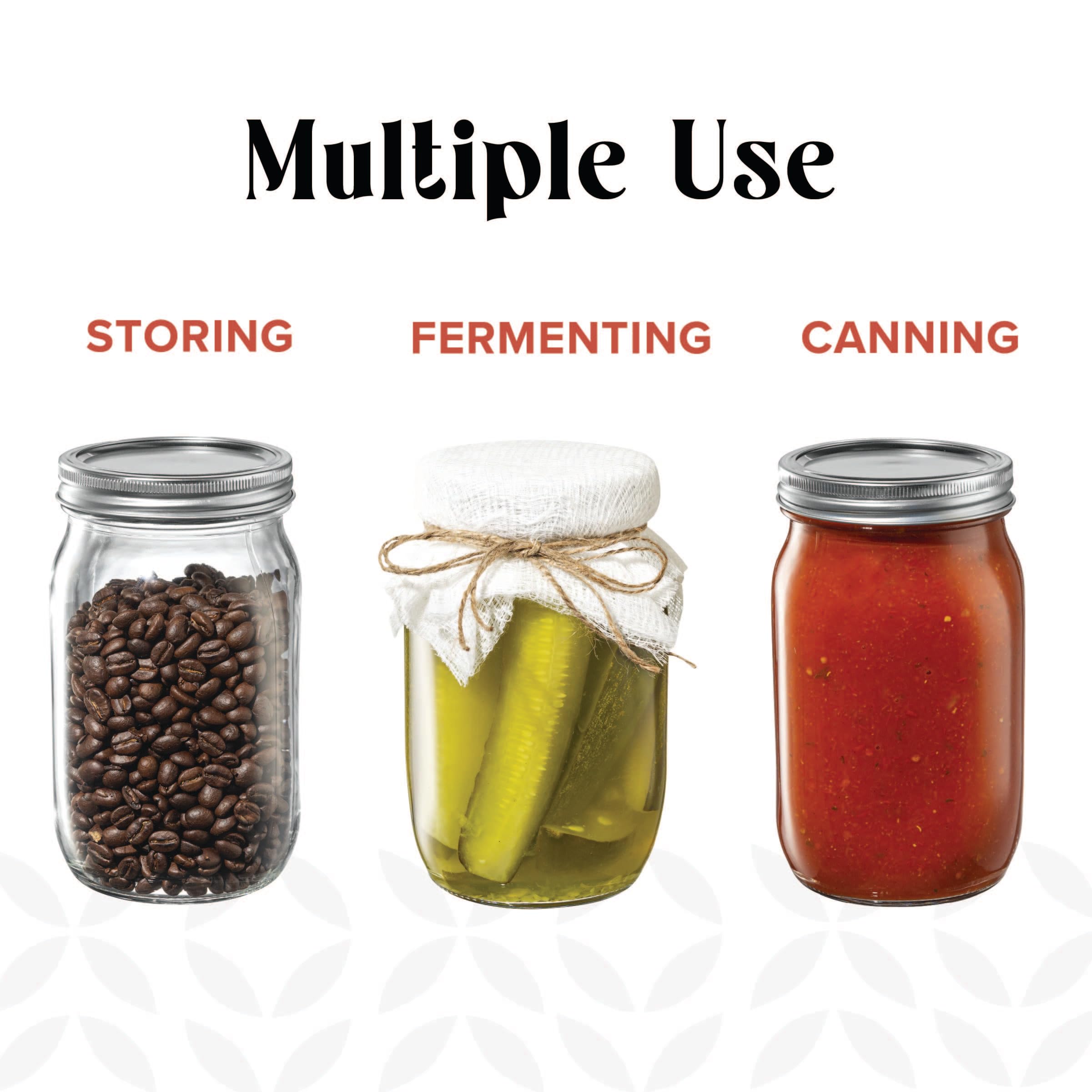 GLING storage jar for pantry organization and visible contents.