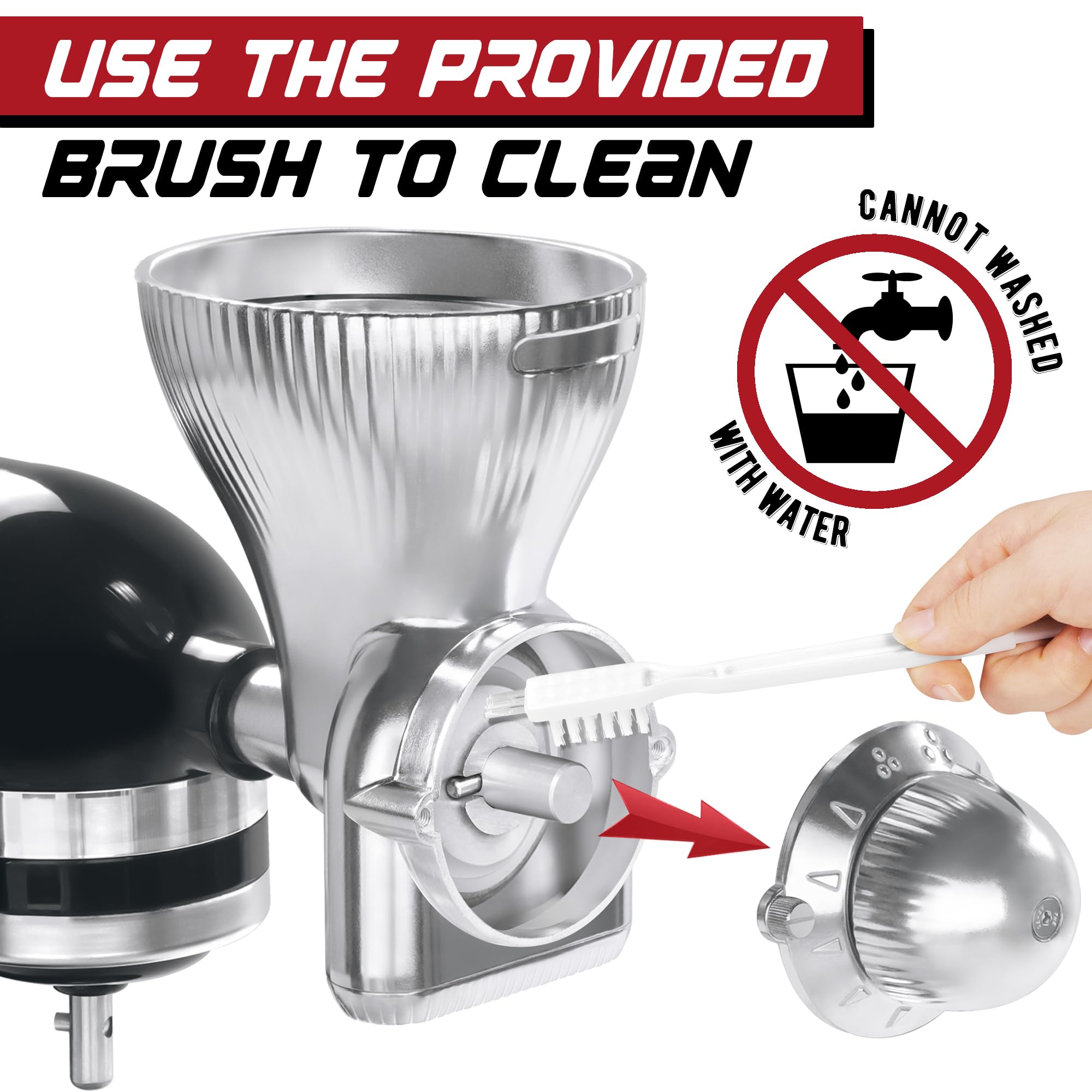 GLINK easy-clean brush makes post-use cleanup quick and simple.