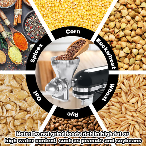 GLINK compatible with KitchenAid stand mixers for versatile home milling.