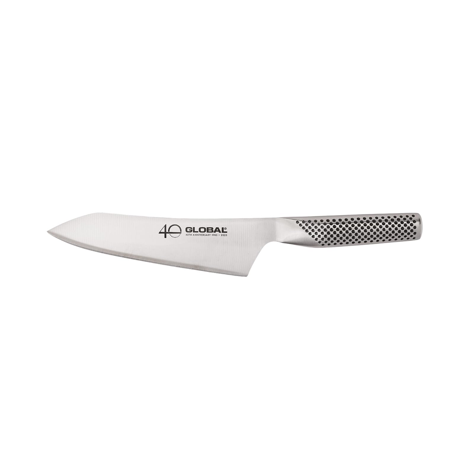 Global 40th anniversary 7-inch knife with convex edge for precise slicing