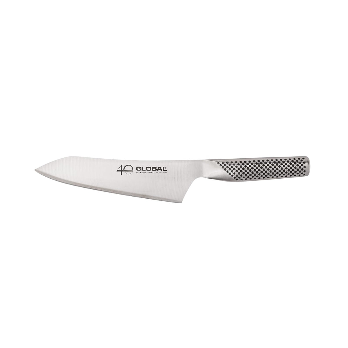 Global 40th anniversary 7-inch knife with convex edge for precise slicing