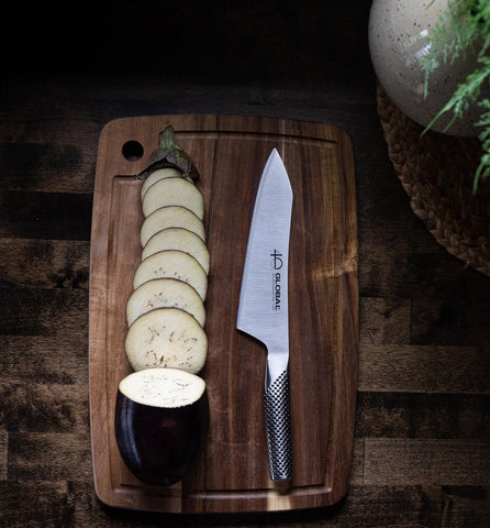 Global 40th anniversary 7-inch knife made in Japan for durable kitchen performance