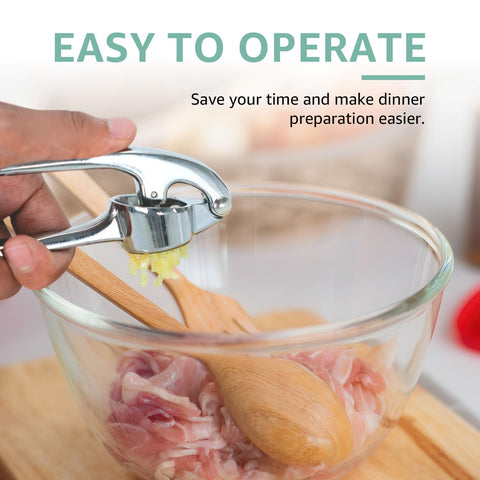 Global Digitronix GD Premium Garlic Press Set brush included for easy washing