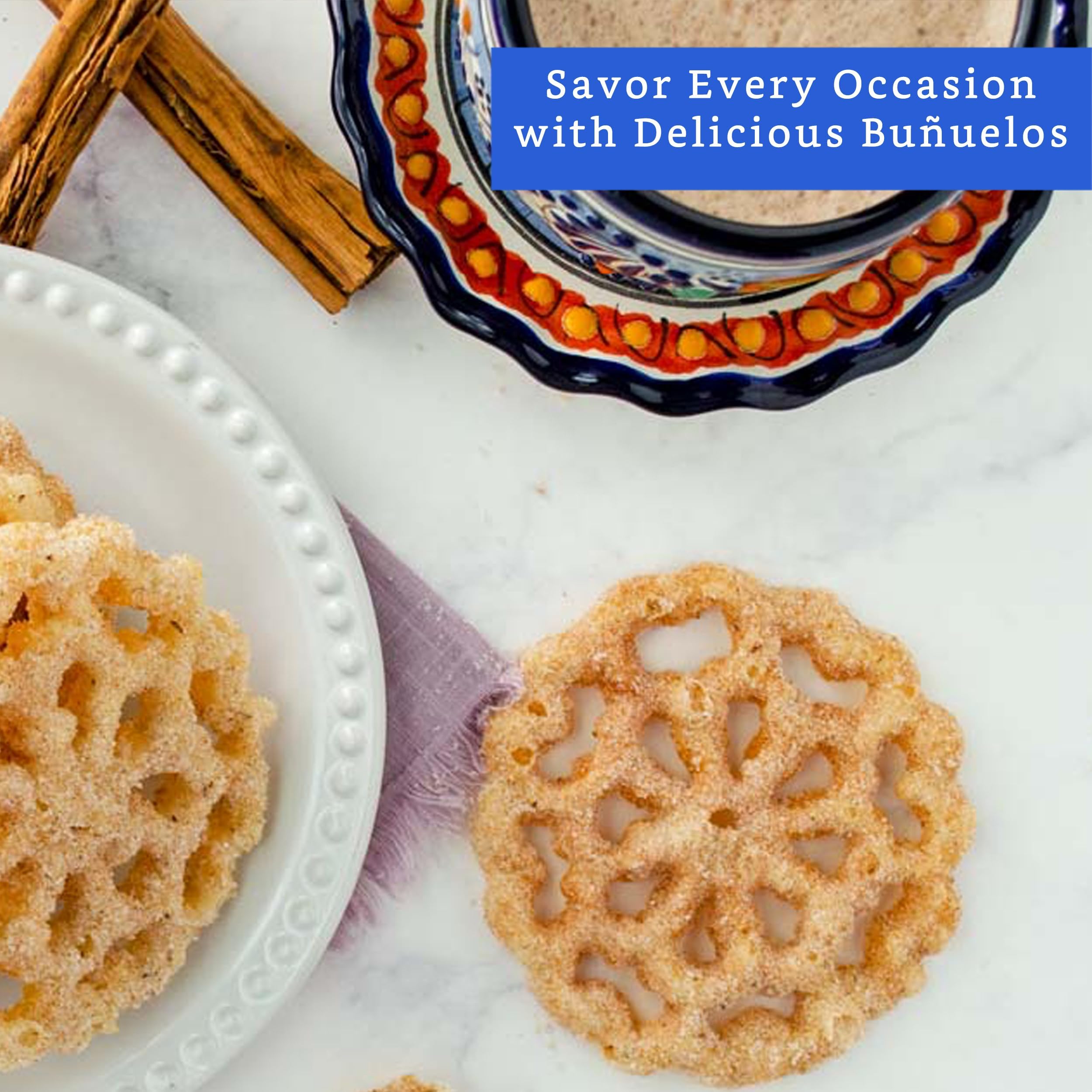 Globe Rocket seasoned bunuelos mold ensures smooth release and quick cleanup
