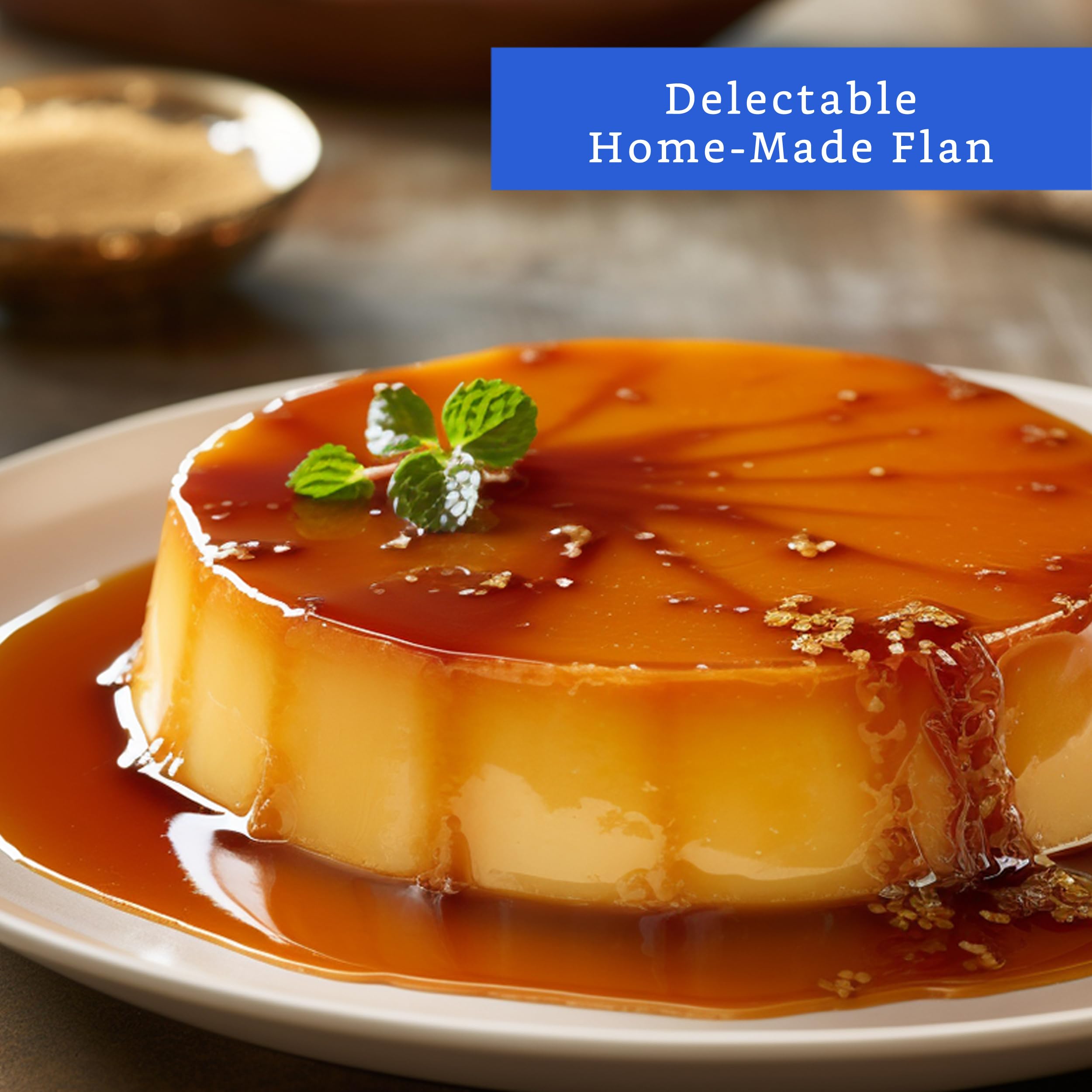 GLOBE ROCKET flan mold lid closeup shows smooth surface for easy cleaning