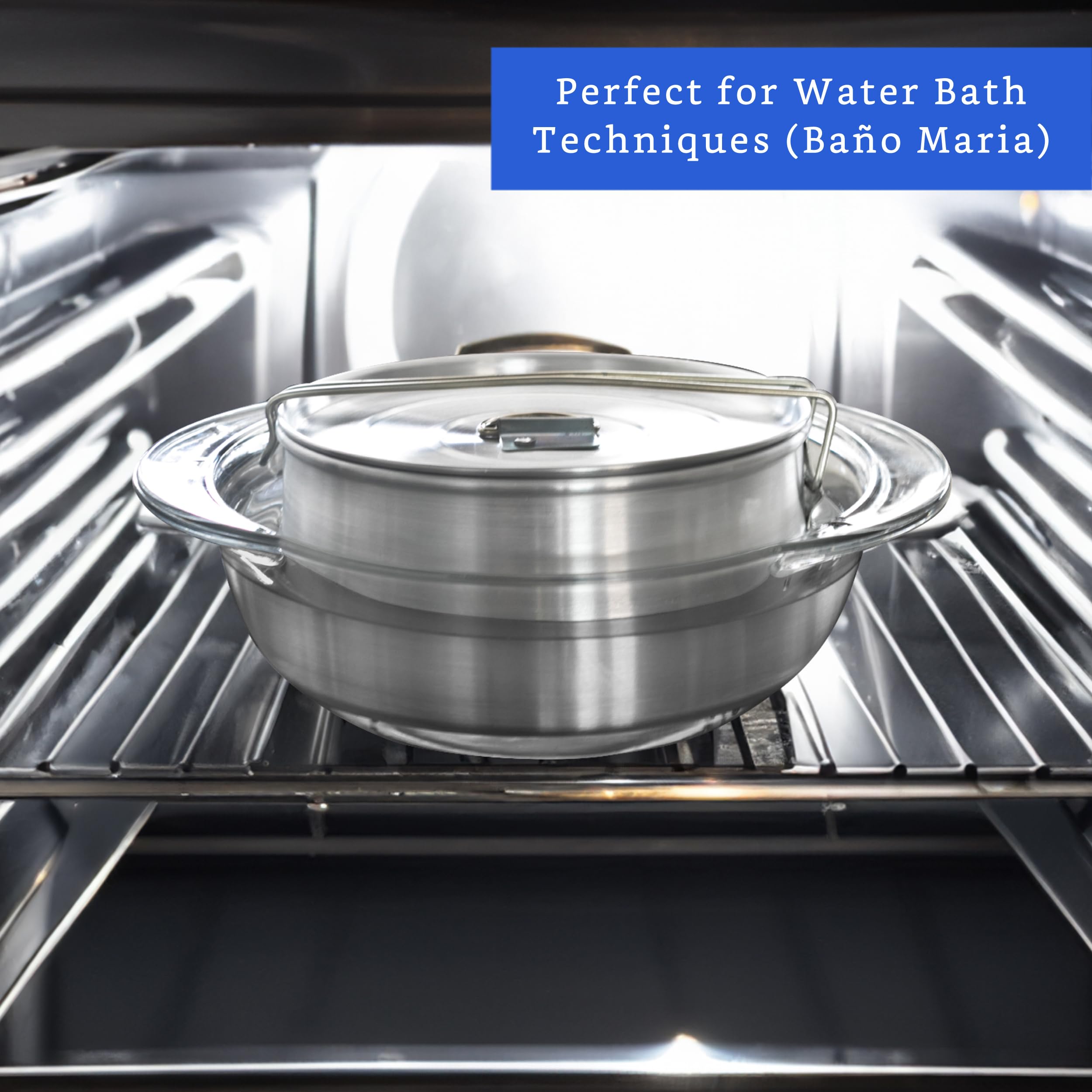 GLOBE ROCKET flan mold with water bath method facilitates uniform doneness