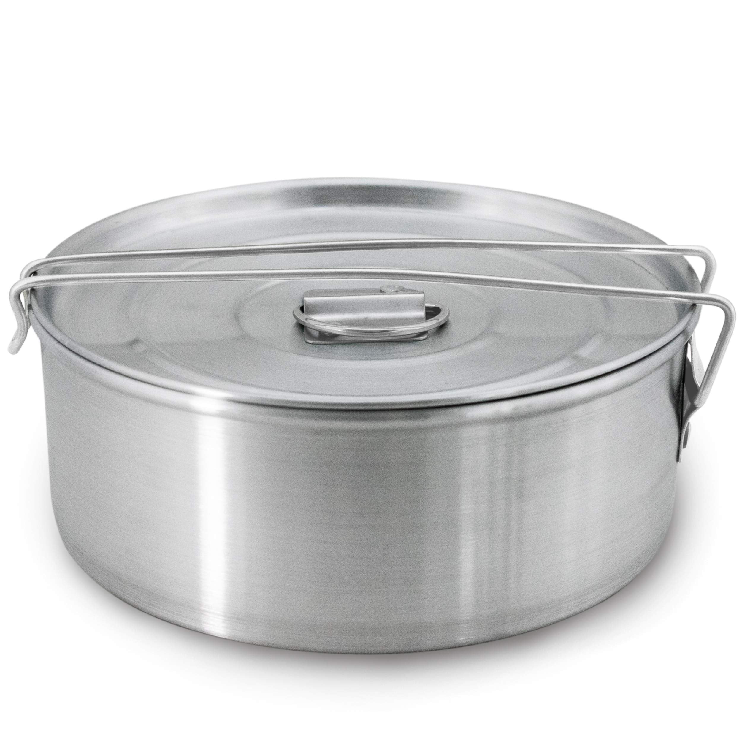 GLOBE ROCKET flan mold with lid exterior view, durable aluminum for even baking