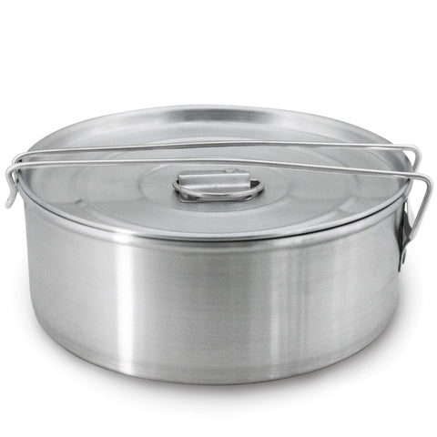 GLOBE ROCKET flan mold with lid exterior view, durable aluminum for even baking