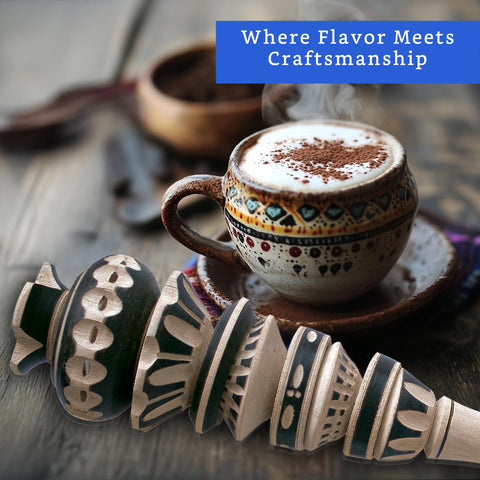 GLOBE ROCKET traditional Mexican cookware molinillo enhances frothy beverages