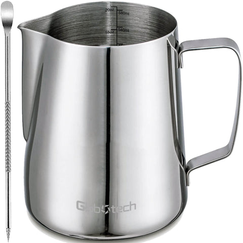 Globotech 20oz steaming jug elevates home cafe setups with a premium feel