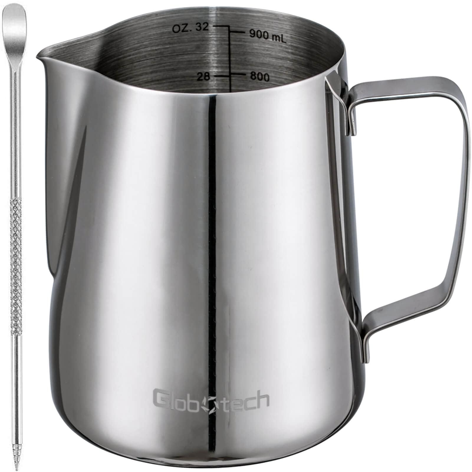Globotech sleek stainless look elevates countertop presentation.