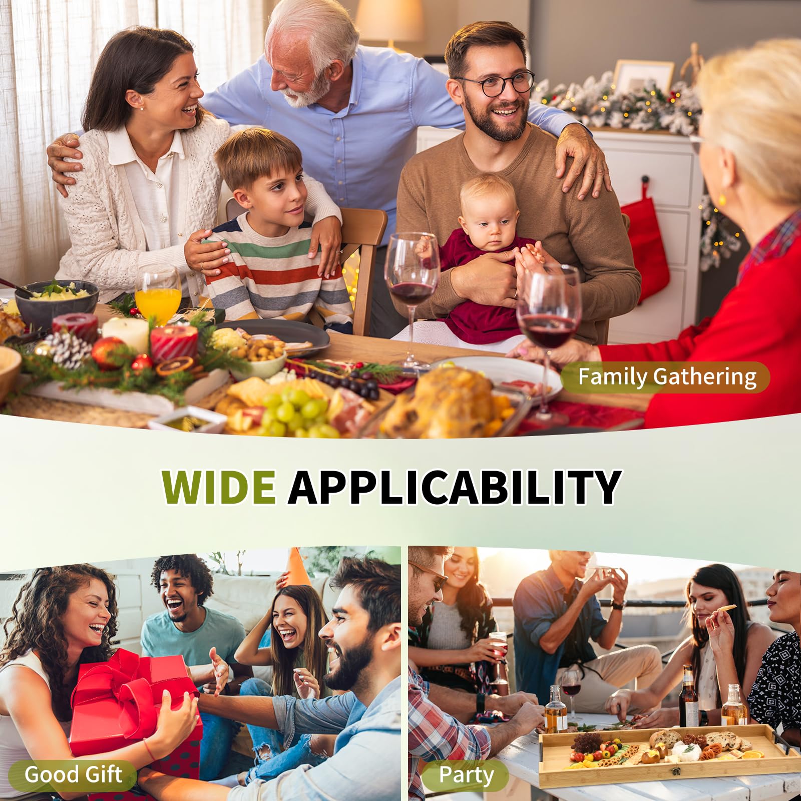GLOKUUCA multi-use board ideal for appetizers and picnics.