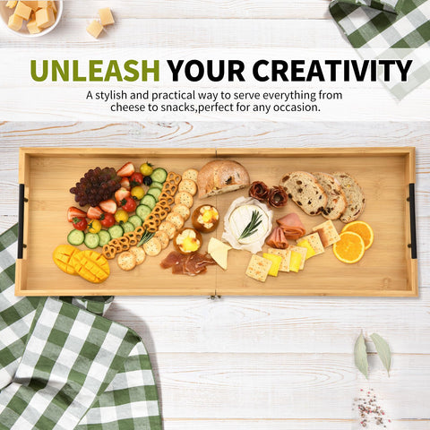 GLOKUUCA serving board with assorted meats and cheeses for entertaining.