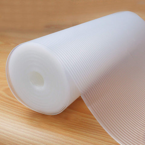 Glomen shelf liner with non-slip textured surface protects drawers