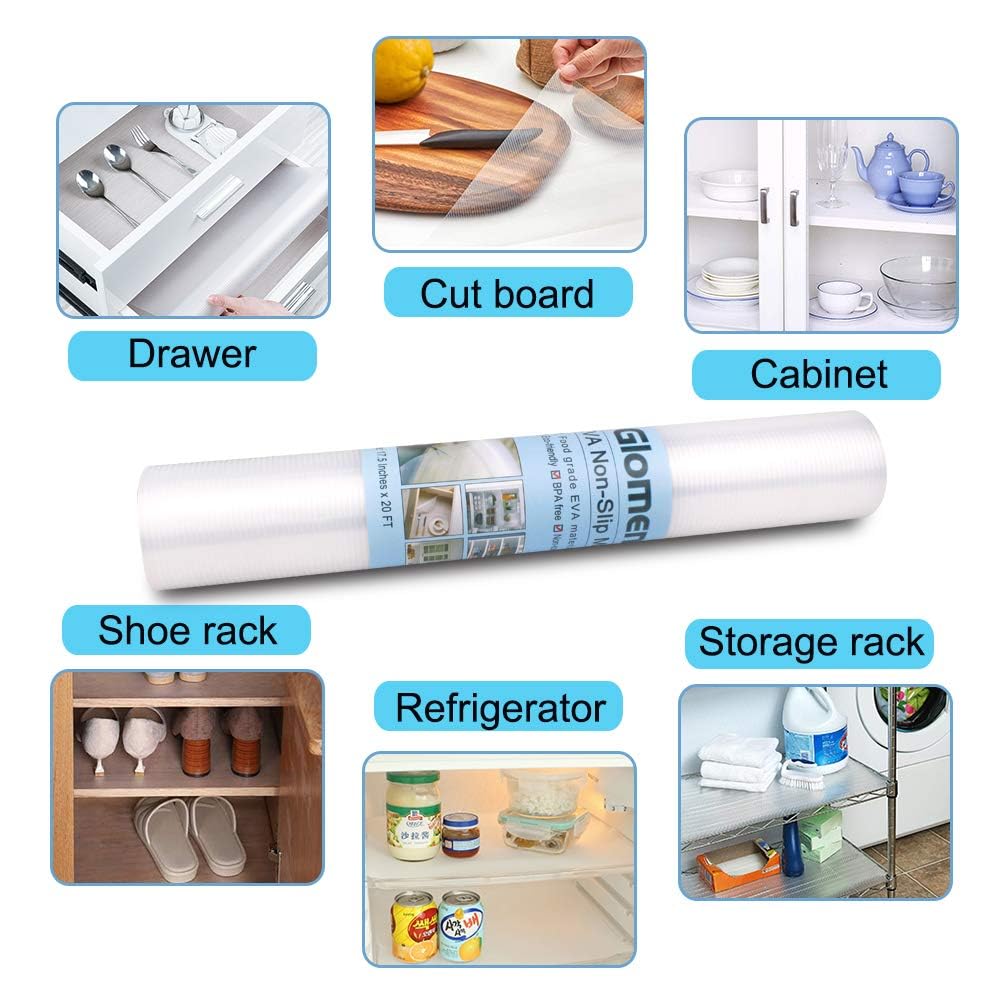 Glomen durable, washable EVA material offers long-lasting use.