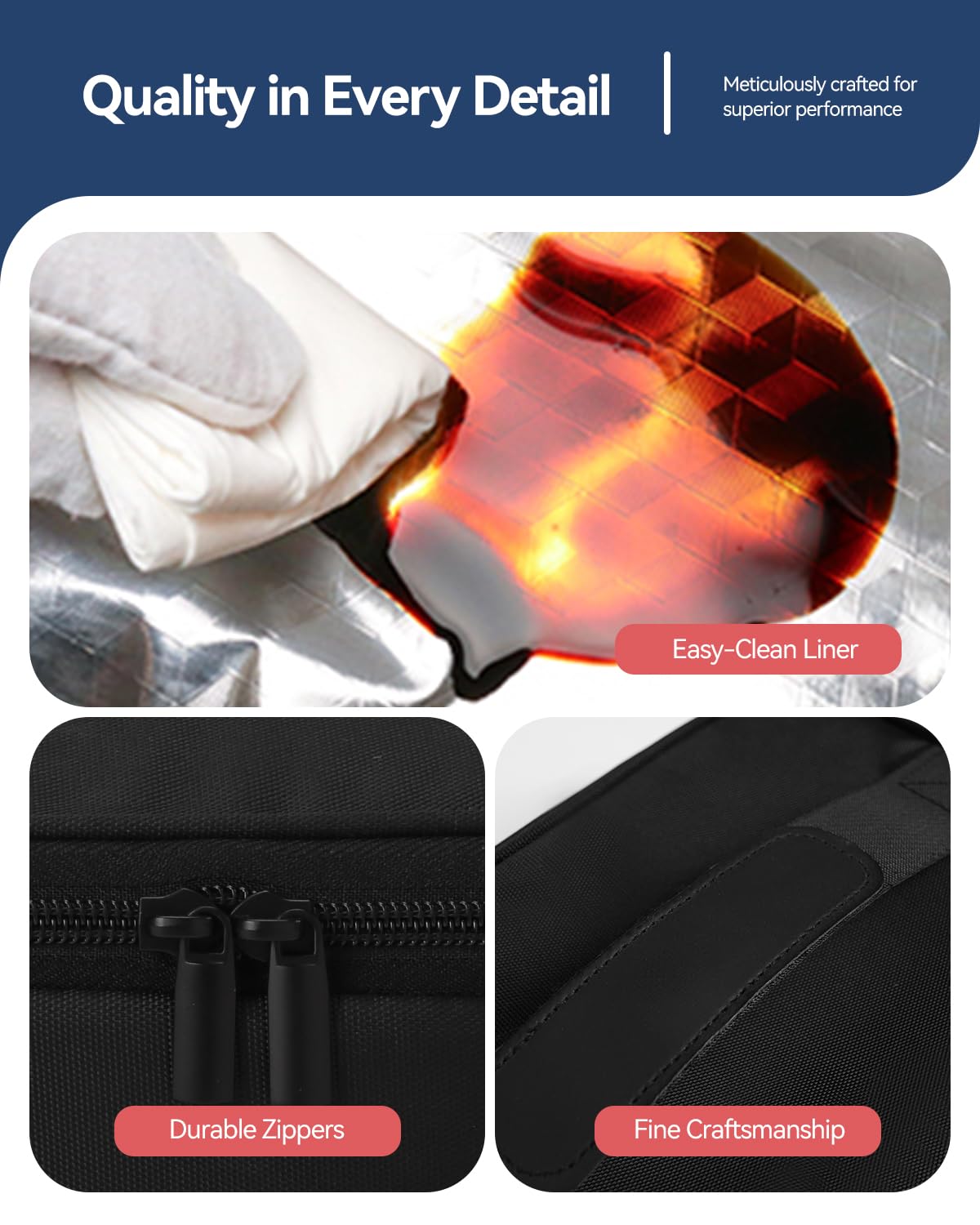 Gloppie small lunch bag foldable design; saves space in backpacks.